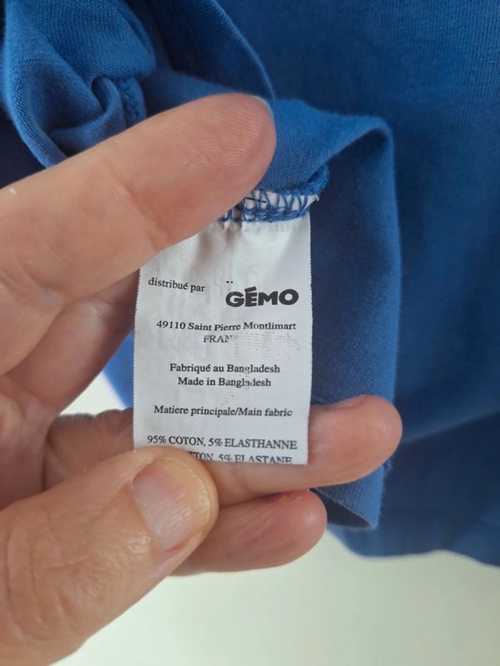 Tee-shirt femme bleu taille XL By Gémo - photo numéro 7