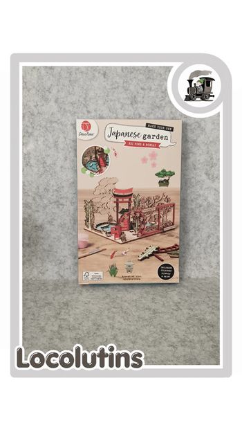🚂 Maquette en bois, jardin japonais