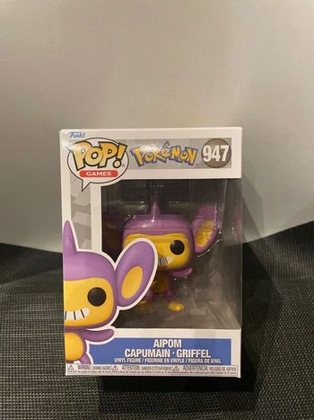 Funko pop Pokémon Capumain 947 neuve aipom griffel