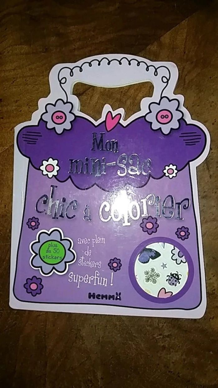 Livre mon mini sac à colorier