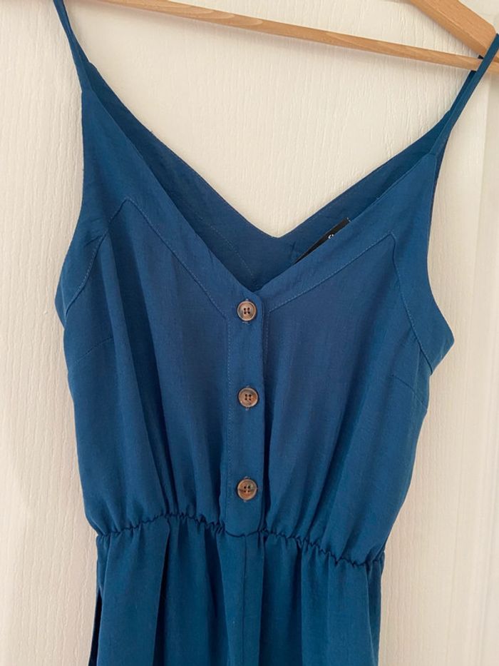 Combi short bleue fines bretelles Etam taille 36 - photo numéro 3
