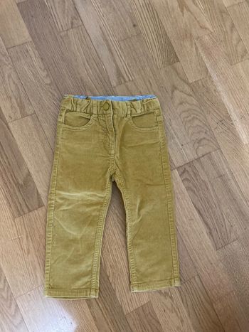 Pantalon velours moutarde Jacadi