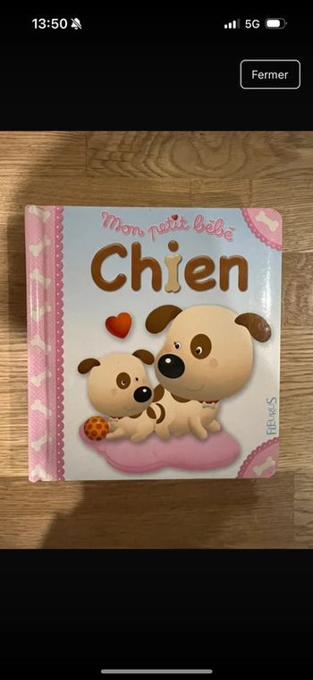 livre Mon petit bébé chien