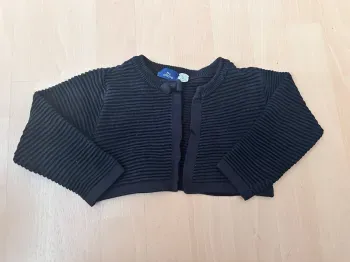 Boléro noir côtelé Chicco 2a