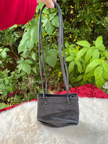 Sac polochon Gris argent  " ici et maintenant "