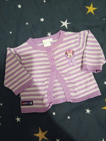Gilet à rayures Minnie _ 3 mois 