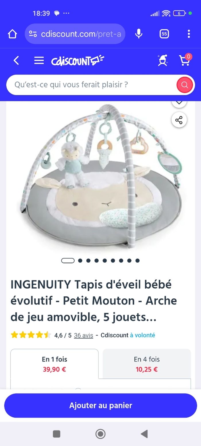 Tapis d'eveil mouton - photo numéro 4