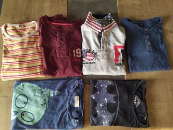 lot 6 hauts manches longues