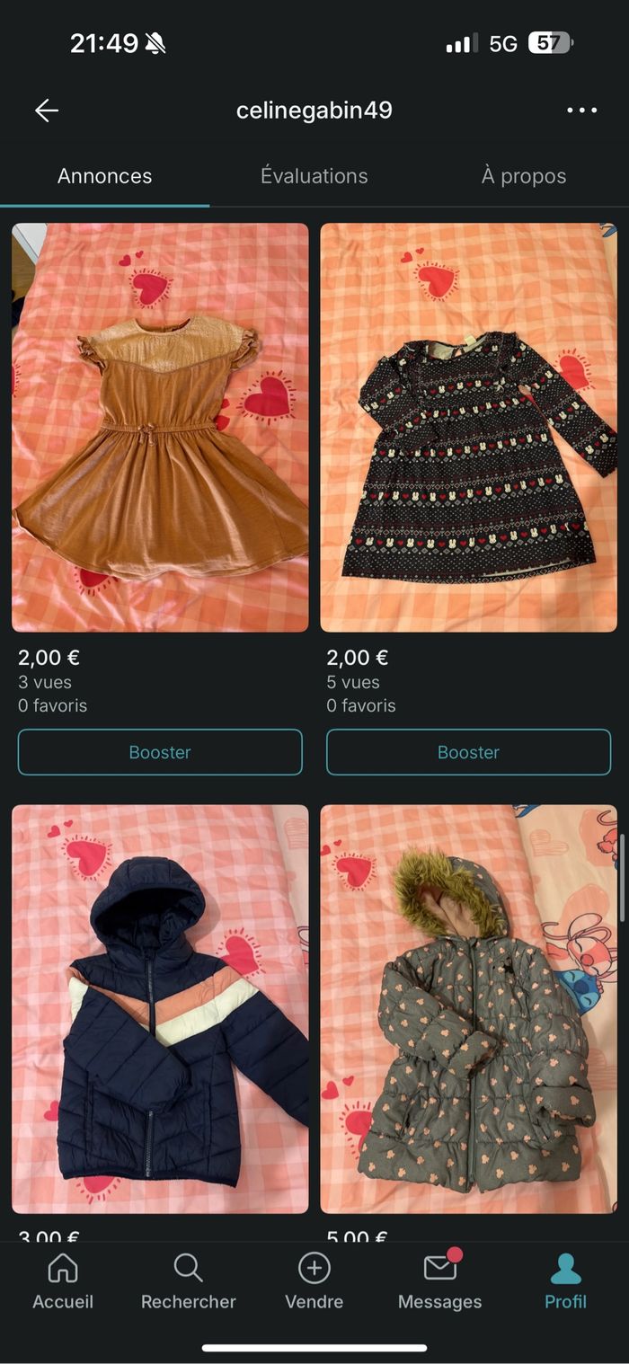 Lot fille 4 ans