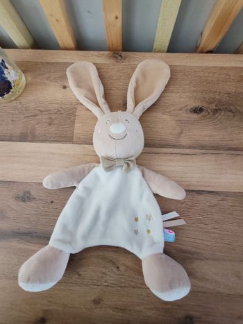 Lapin beige et doré sucre d orge etoile