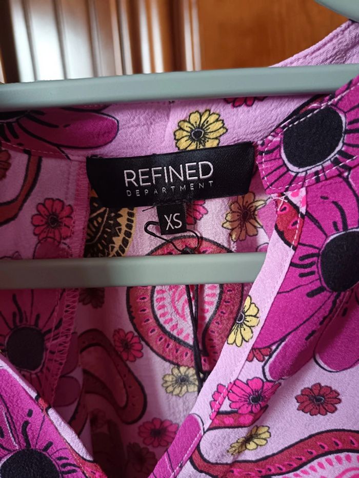 Blouse Refined fleurie rose XS - photo numéro 3