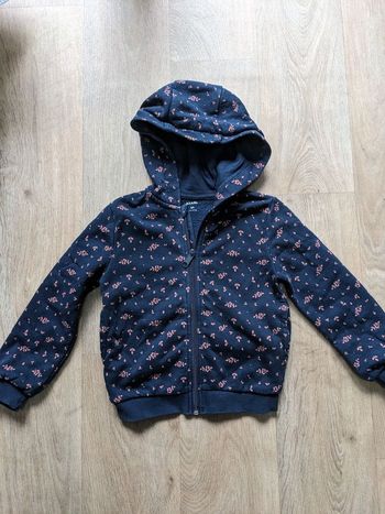Sweat capuche bleu marine 6 ans