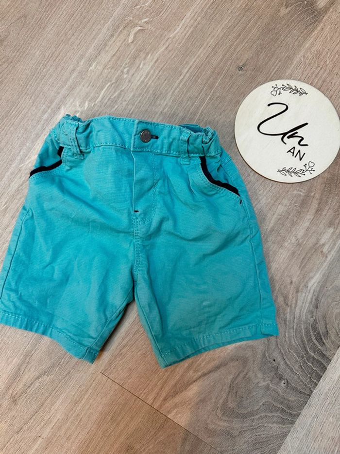 Short bleu bebe garçon