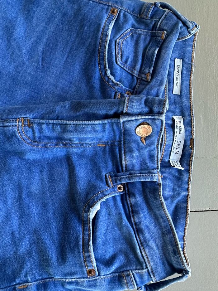 Magnifique jean bleu Bershka denim taille 36 - photo numéro 7