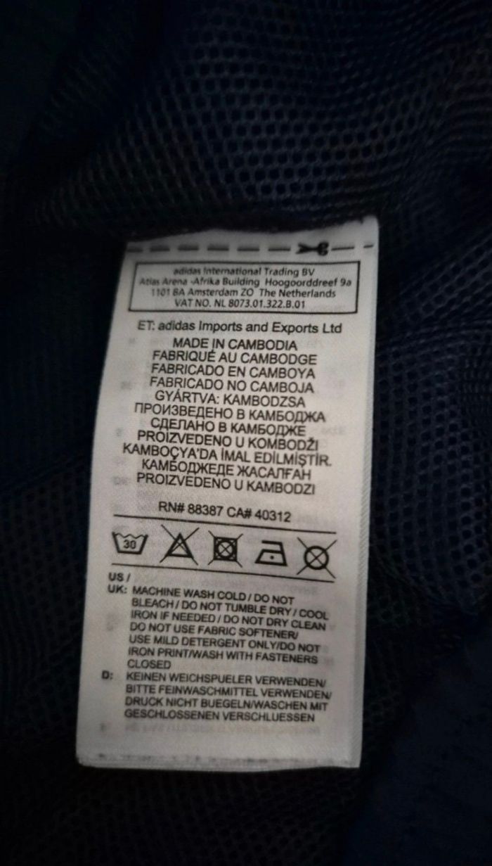 Veste de training Adidas bleu taille L - photo numéro 6