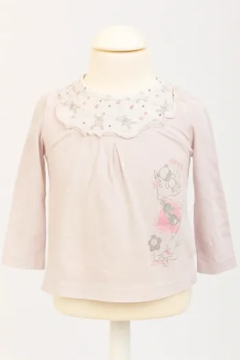 Jolie haut rose Boîte à Malice Taille 12 mois