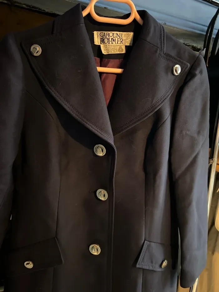 Manteau long bleu - photo numéro 2