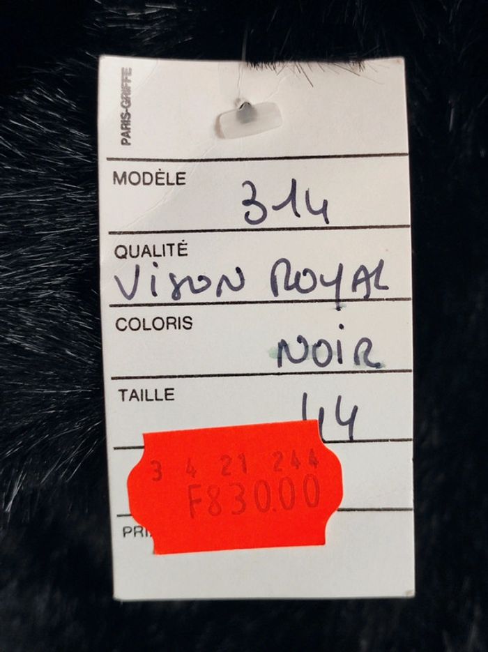 Manteau long noir fausse fourrure vintage 🇫🇷 42/XL à 44/XXL - photo numéro 10