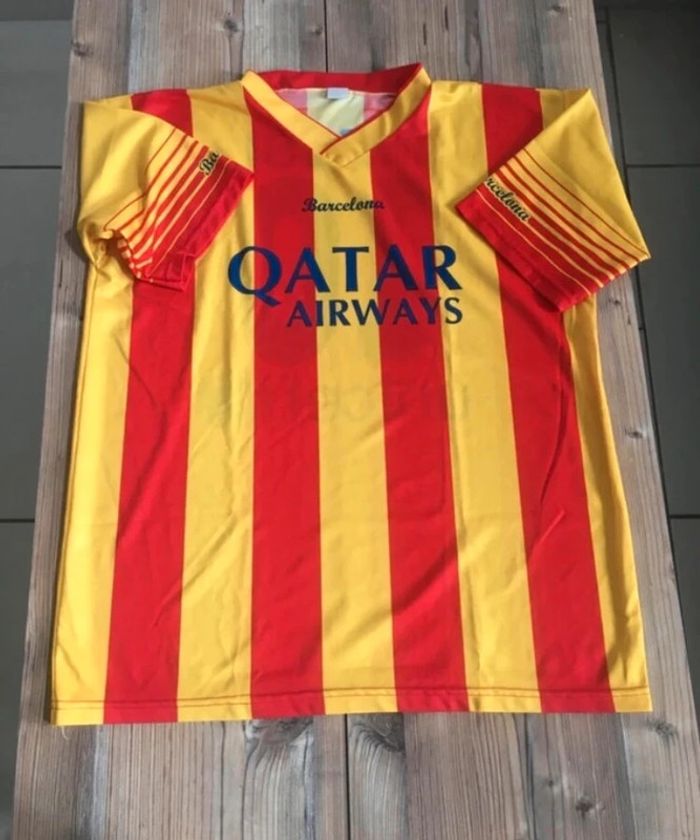 Maillot barcelona Qatar Airways Messi numéro 10 taille XXL