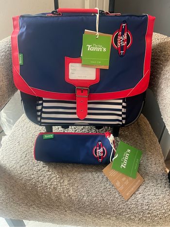 cartable et trousse Tann’s neuf étiquette