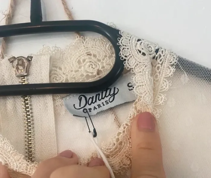 Robe macramé dentelle Ecrue - photo numéro 3