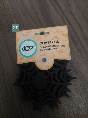 Sous-verres étoile d'araignée pour Halloween