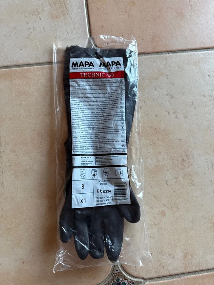 Gants mapa technic 450 professional taille 8