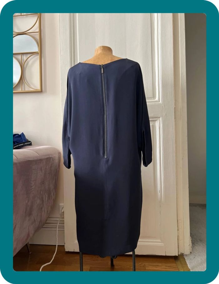 Robe manches chauve-souris aux genoux 100% soie taille 38 - Max&Moi - photo numéro 9