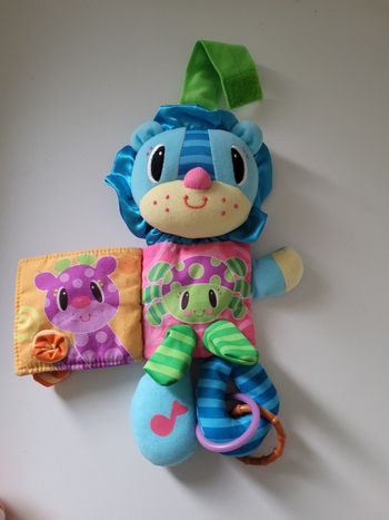 Jouet d'eveil lion avec livre 