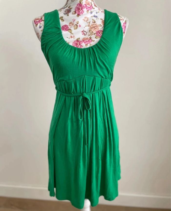 Robe fluide verte