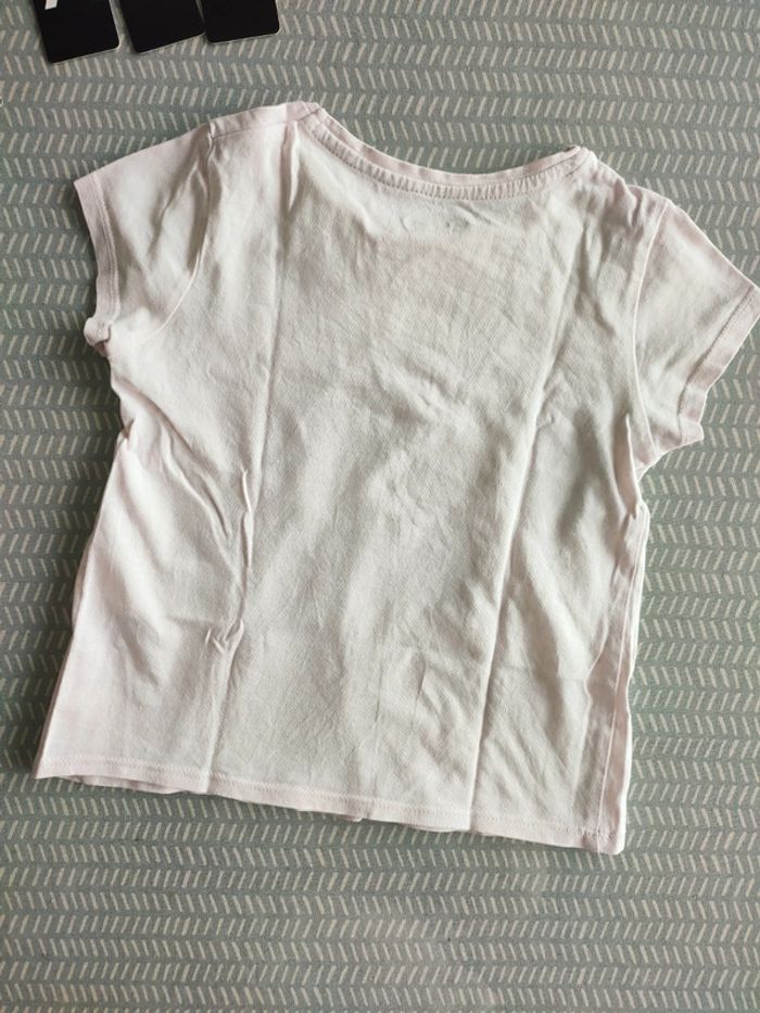 T-shirt manches courtes rose pastel Taille 3 ans Marque Vertbaudet - photo numéro 5