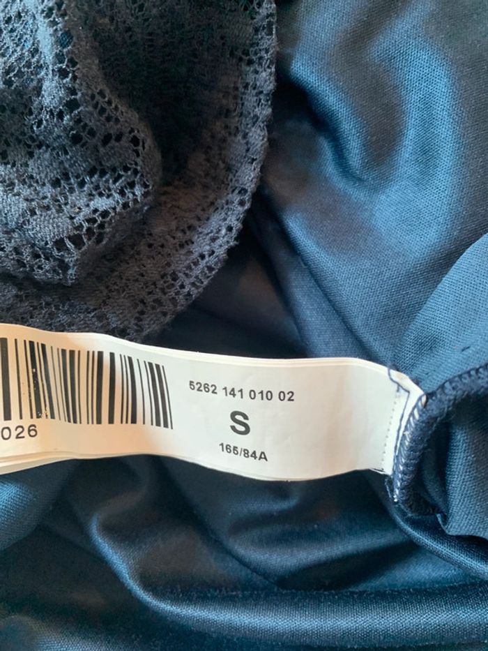 Robe été dentelle Bleue marine taille 36 - photo numéro 6