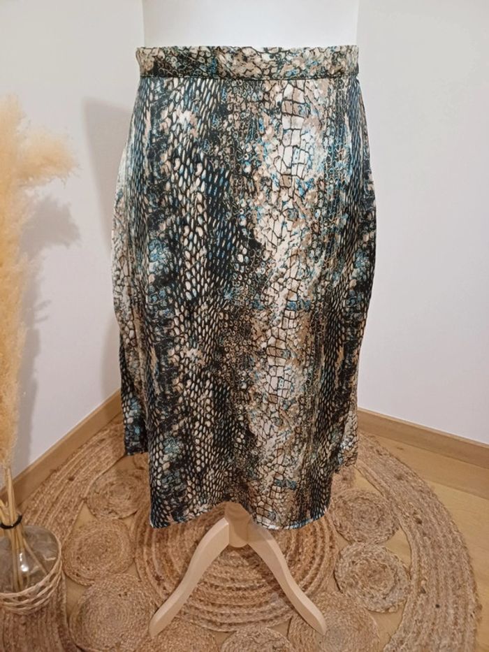 Jupe satinée légère à motifs Jacqueline De Yong taille L/XL 40/42 - photo numéro 2
