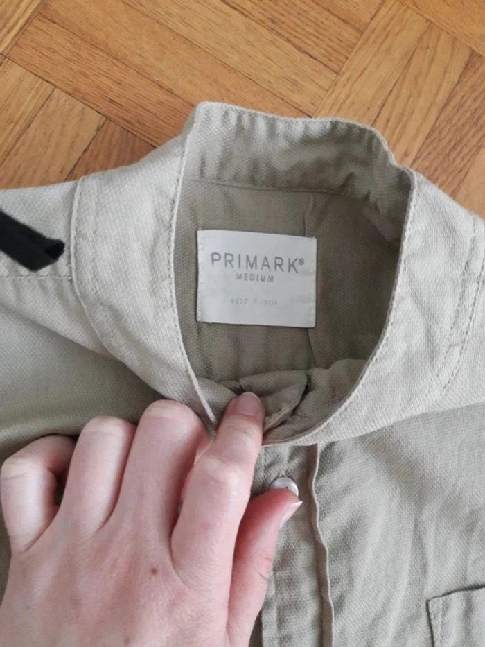 Lot 2 chemises légère Primark M Kaki crème - photo numéro 3