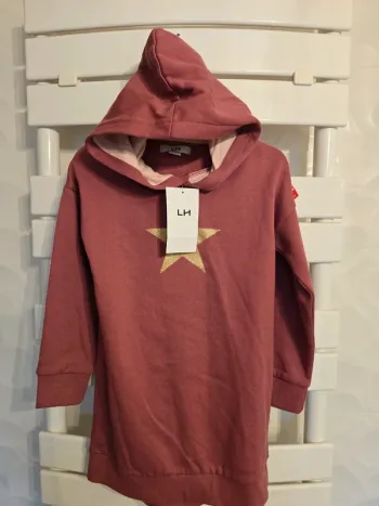 robe à capuche rose étoile La Halle