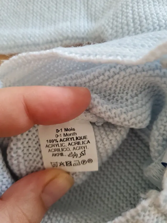 Brassière 1 mois bleu - photo numéro 4