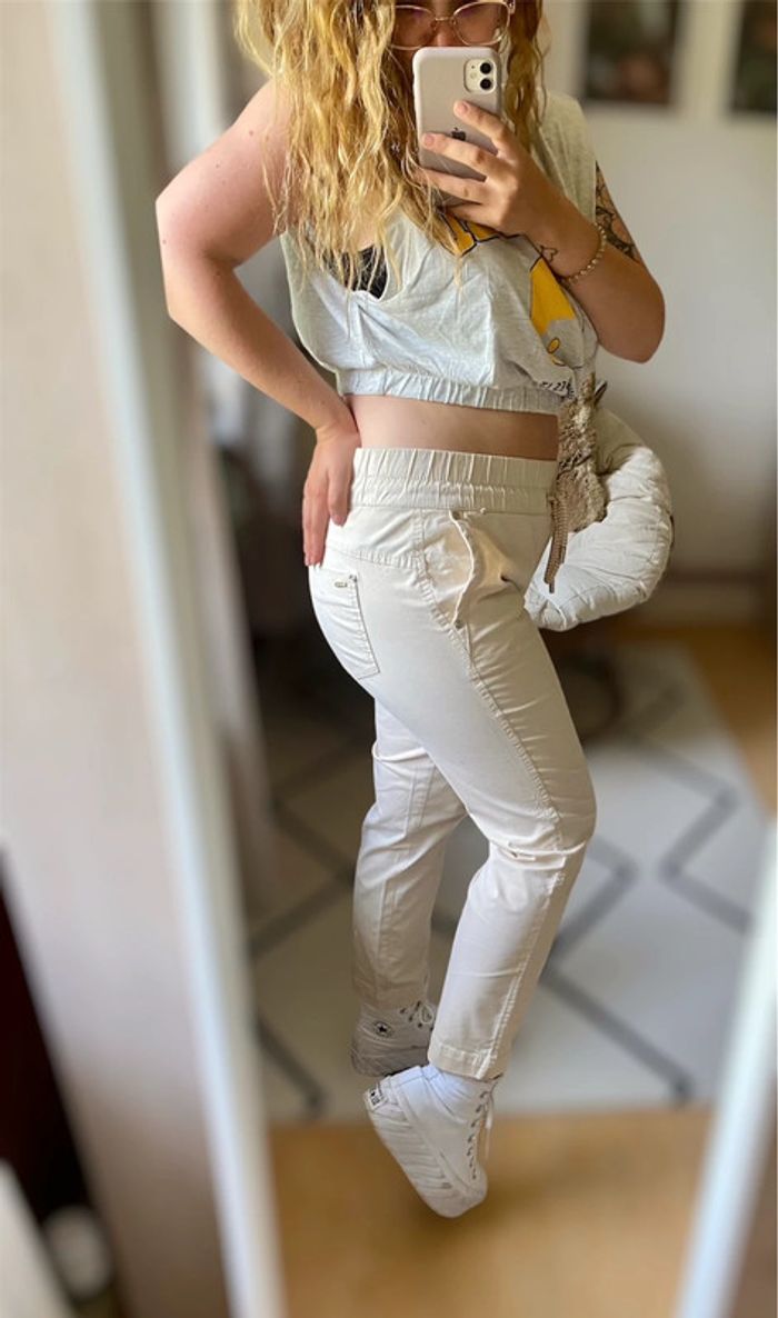 Pantalon beige Street One taille 36 très bon état - photo numéro 4