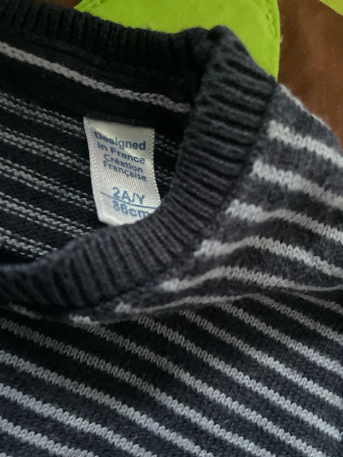 Pull rayé bébé garçon - photo numéro 3