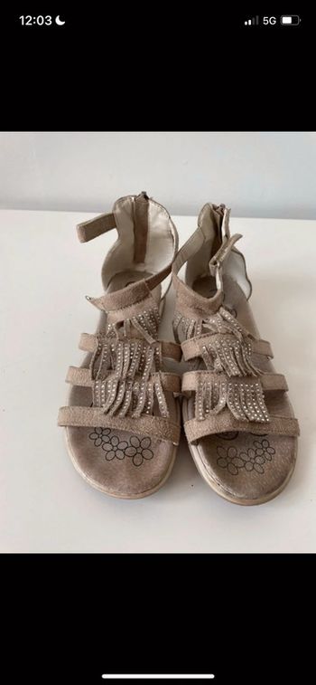 Sandale beige enfant