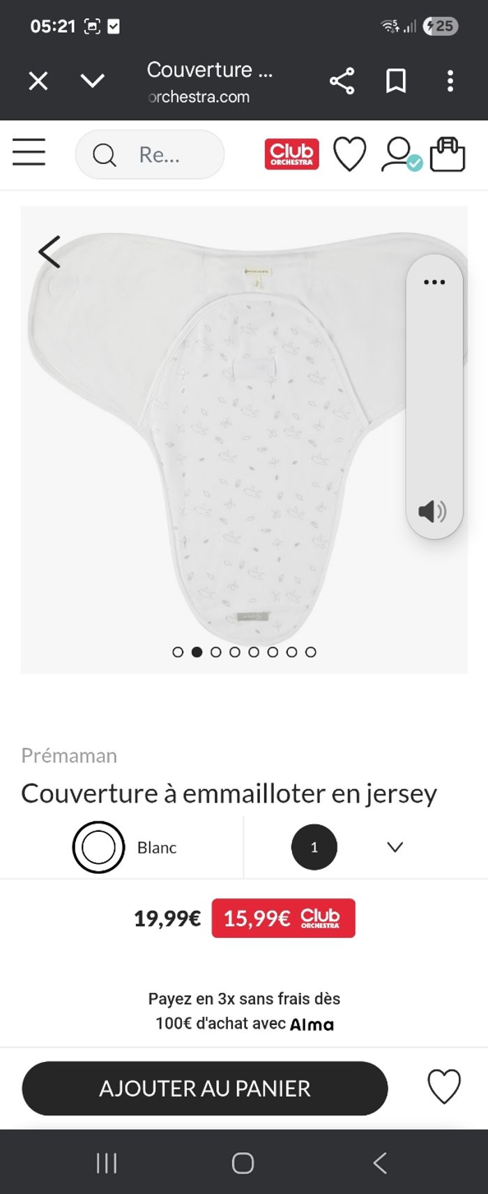 Couverture à emmailloter en jersey

Prémaman - photo numéro 2