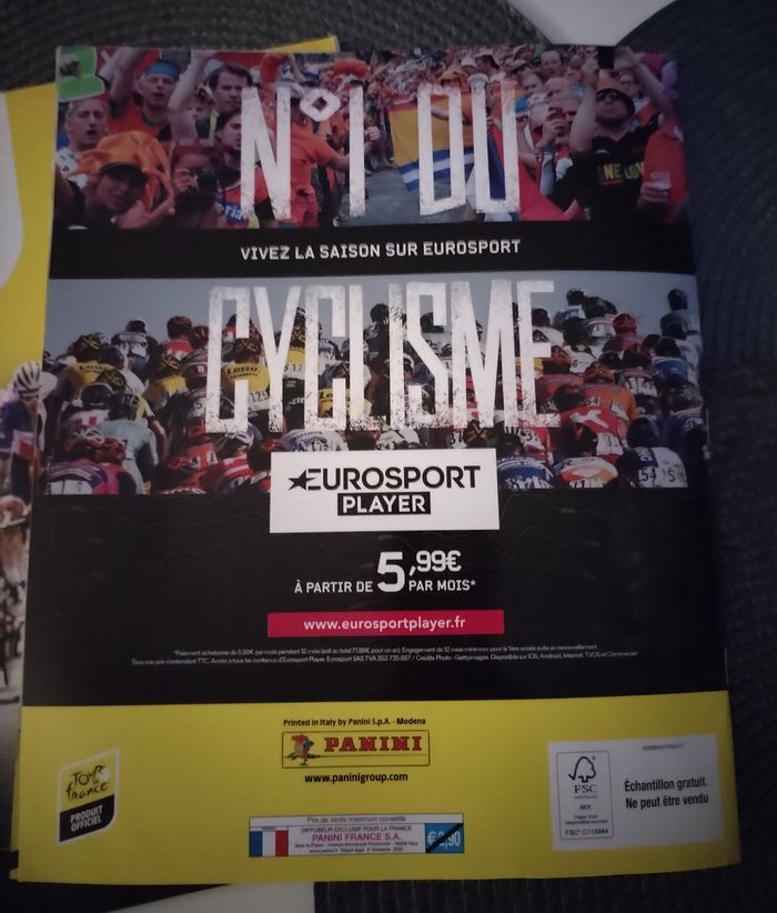 Lot ou à l'unité Album "Tour de France 2020" Panini  neufs - photo numéro 5