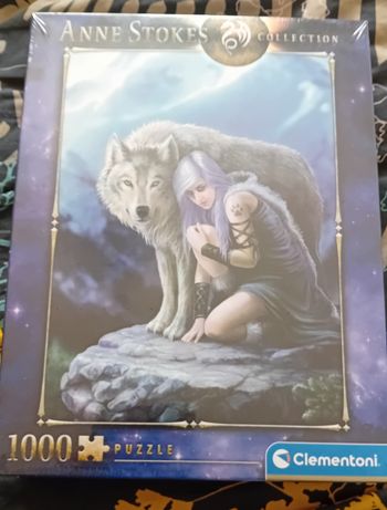 Puzzle loup et femme