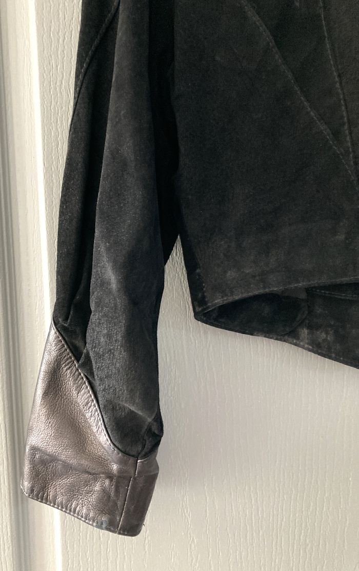 Veste en cuir et satin - Pellessimo - Vintage années 80 - photo numéro 7