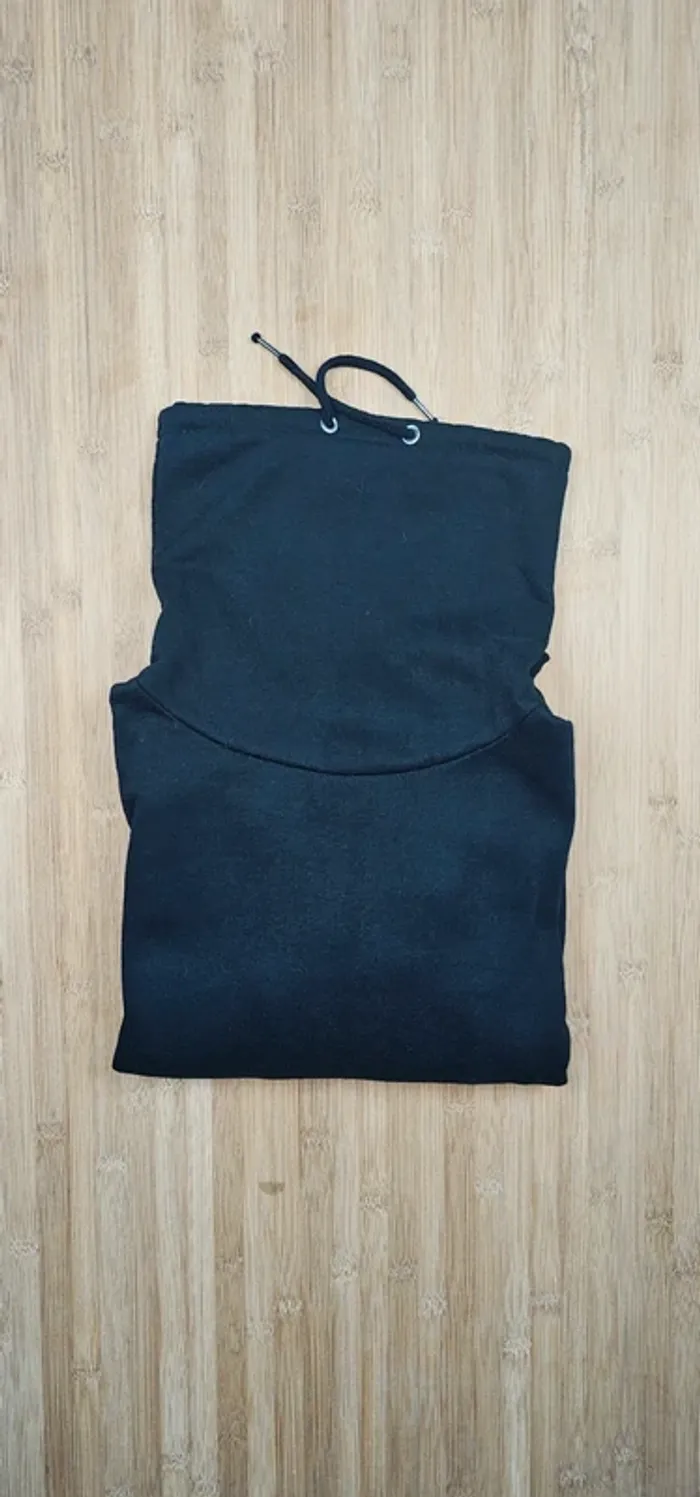 Hoodie noir col montant Atmosphère T:40