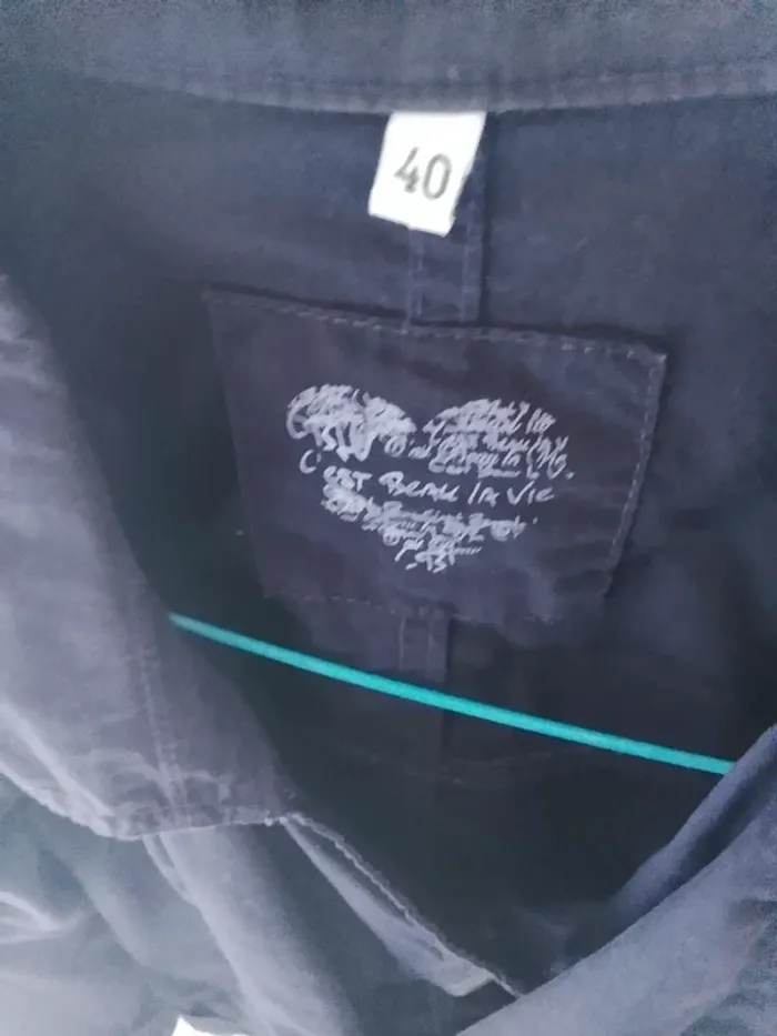 Veste violine en coton - photo numéro 5