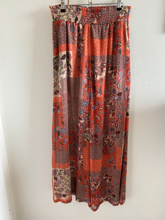Pantalon bohème voile imprimé Promod - photo numéro 2