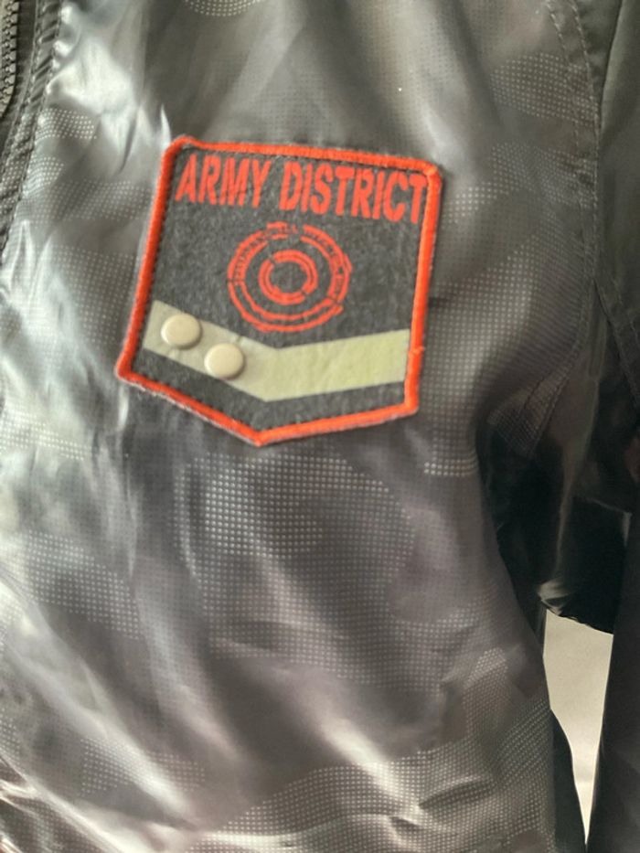 Blouson gris imprimé militaire T170 (n°22) - photo numéro 2