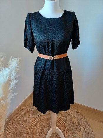 Robe noire chic satinée Comptoir des Cotonniers taille XS/S 34/36