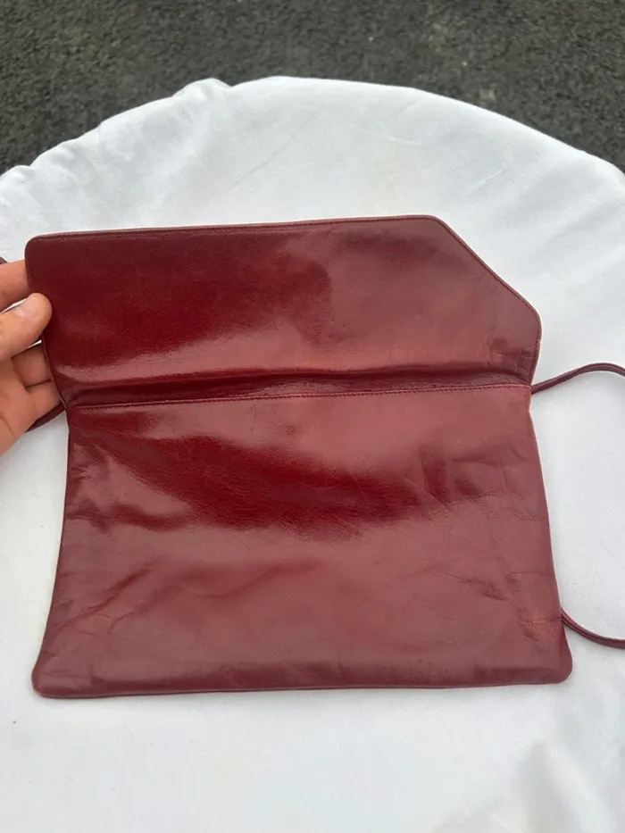 Sac à bandoulière bordeaux - photo numéro 8