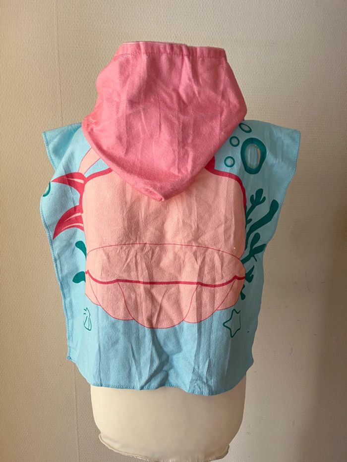 Cape de bain, serviette à capuche sirène - photo numéro 4